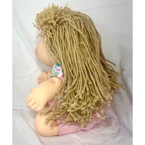 Vtg Cabbage Patch Crimp n Curl Girl Doll HASBRO 1990 1st Edition Blue Eyes Rare - Picture 6 of 9